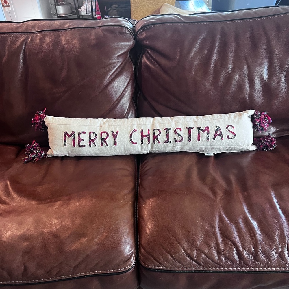Mud Pie Merry Christmas Pillow